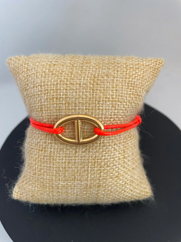 Bracelet ajustable maille marine