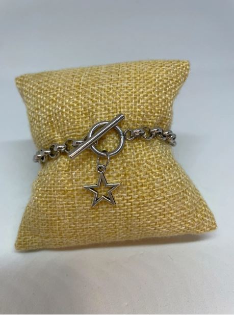 Bracelet chaîne ronde et étoile 5