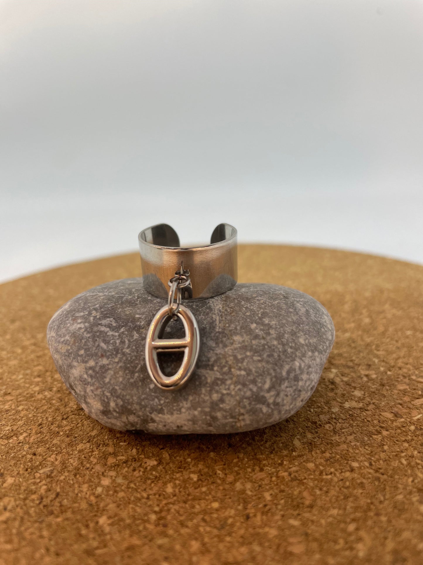 Bague ajustable maille marine