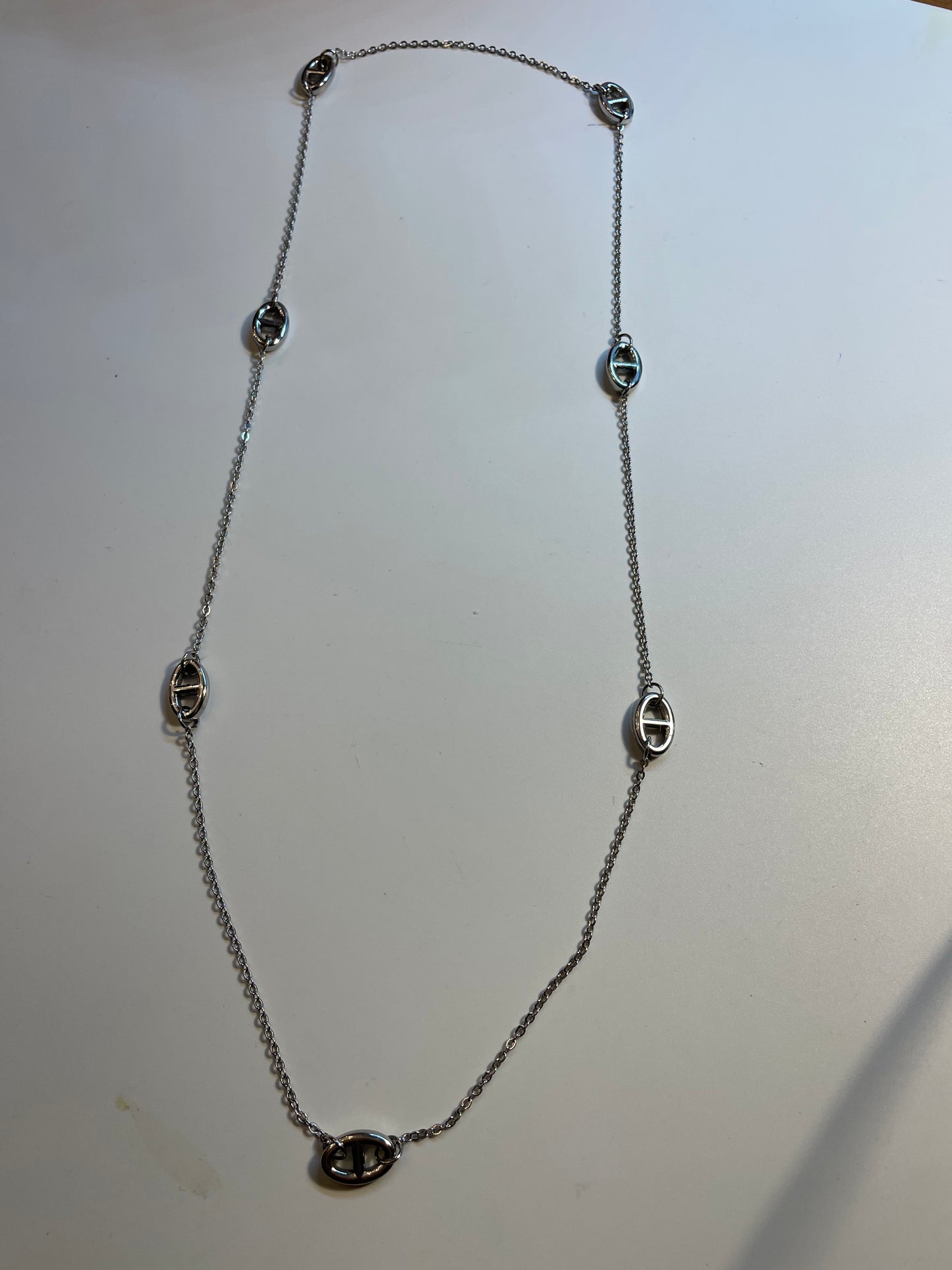 Sautoir Mila argenté