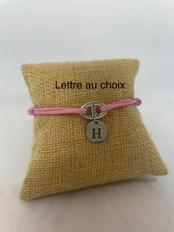 Bracelet ajustable lettre