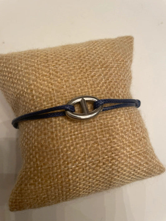 Bracelet ajustable maille marine