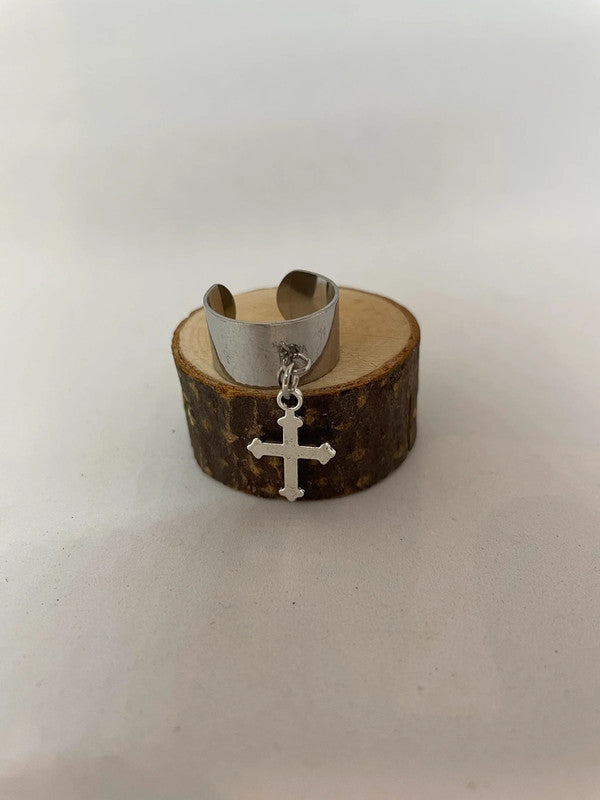 Bague ajustable croix