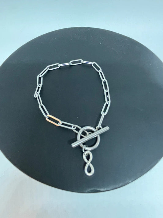 Bracelet chaîne maille longue infini